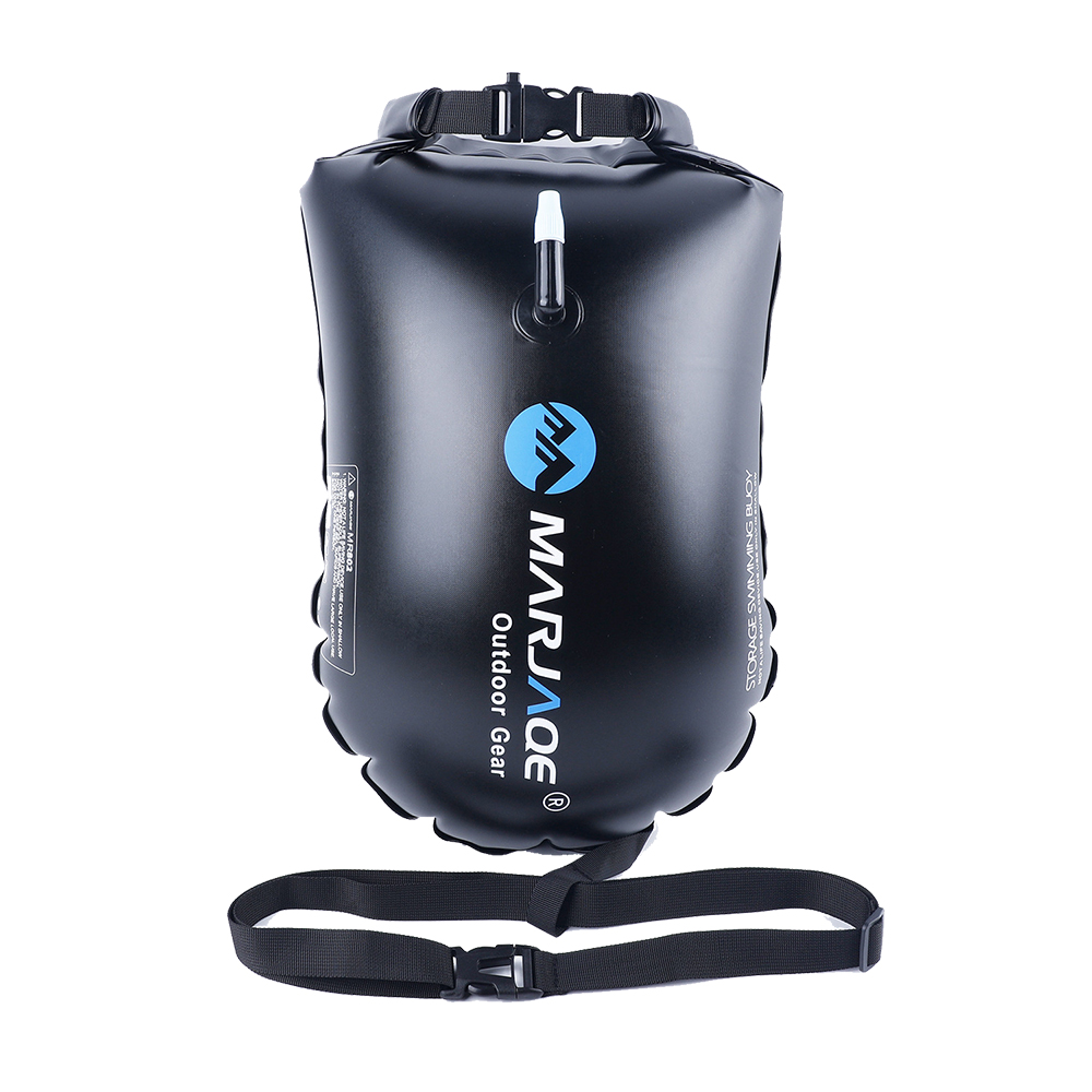 Swim Buoy Open Water - Inflatable เปิด PVC ถุงลมนิรภัยเดี่ยว,กีฬาทางน้ํากระเป๋า,ว่ายน้ําลอย,ล่องแก่งเก็บ,กันน้ําทุ่น,20L,ขายร้อน