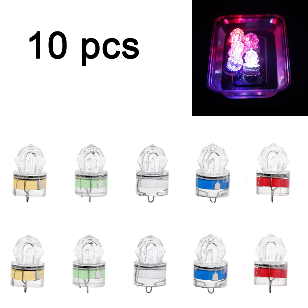 10 ชิ้น LED โคมไฟตกปลาใต้น้ําเ - Underwater Flashlight บทวิจารณ์และราคา