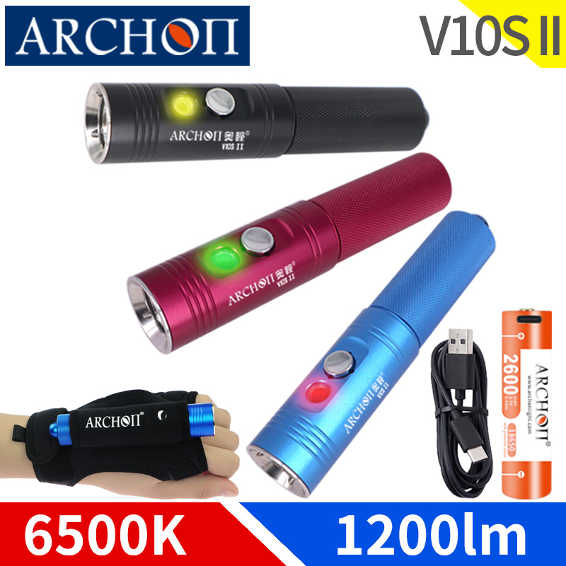 Archon V10s II Scuba ไฟฉายดำน้ - Underwater Flashlight บทวิจารณ์และราคา